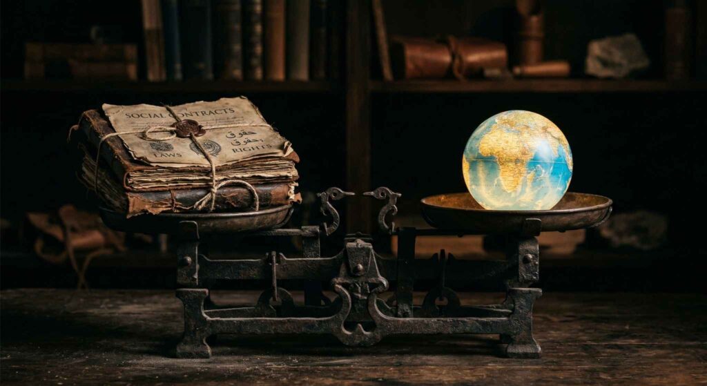 Timbangan konsep kontrak sosial dan aktualisasi diri kaum intelektual.