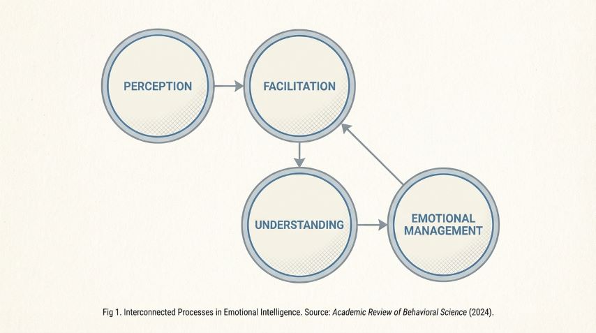 diagram empat dimensi kecerdasan emosional dalam konteks literasi digital
