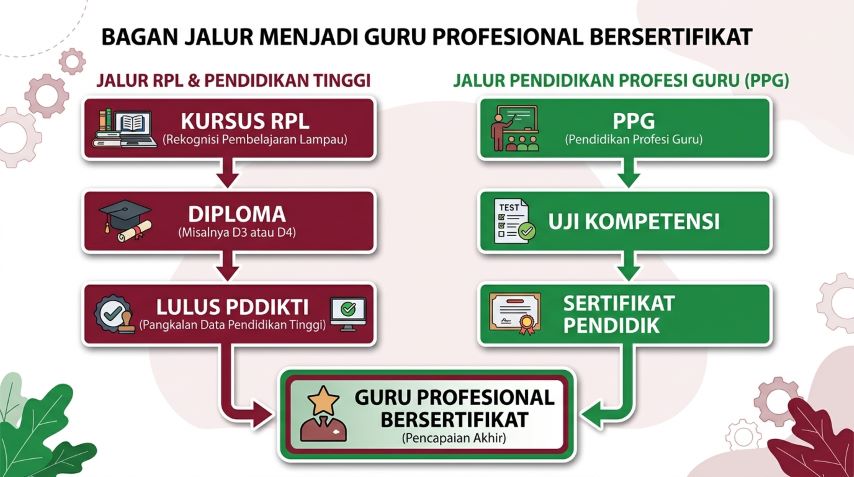 jalur sertifikasi guru yang terpisah dari kuliah rpl
