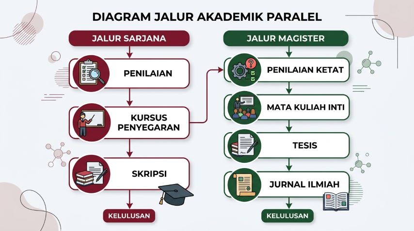 perbedaan beban akademik rpl s1 dan rpl s2 setelah asesmen