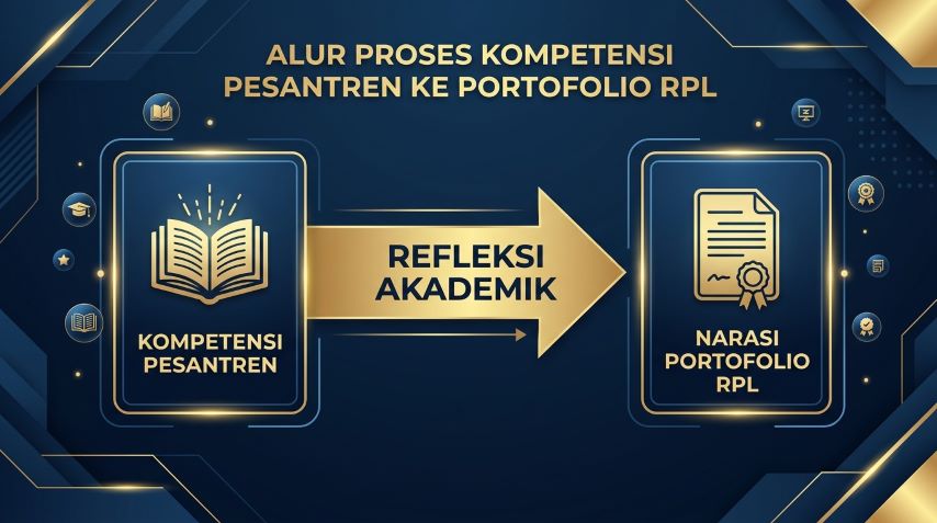 proses penerjemahan kompetensi pesantren ke standar akademik kuliah rplo