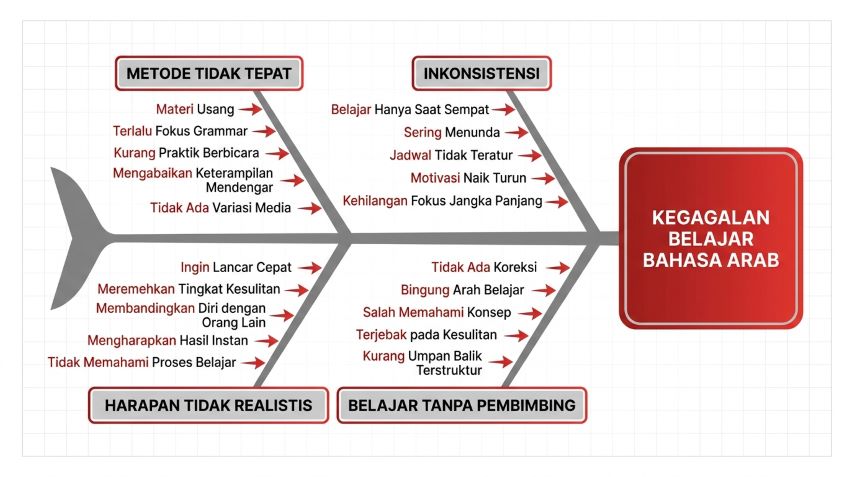 faktor penyebab kegagalan orang dewasa belajar bahasa arab fusha