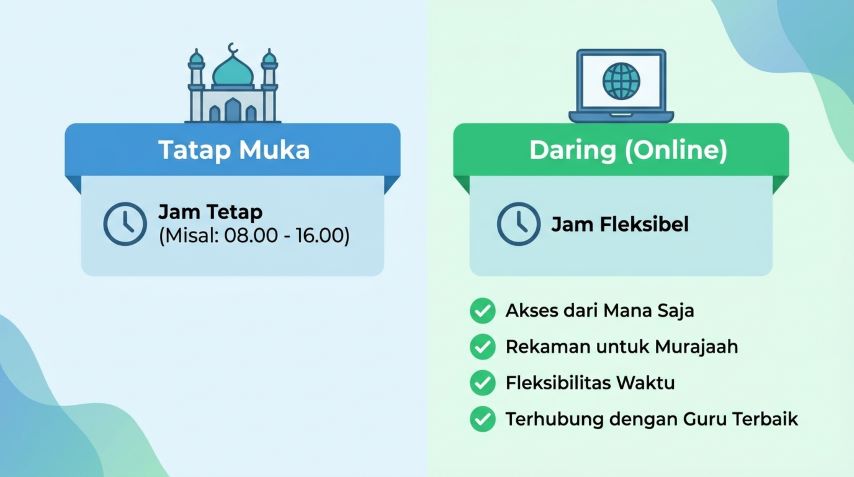 keunggulan belajar bahasa arab online dibanding tatap muka