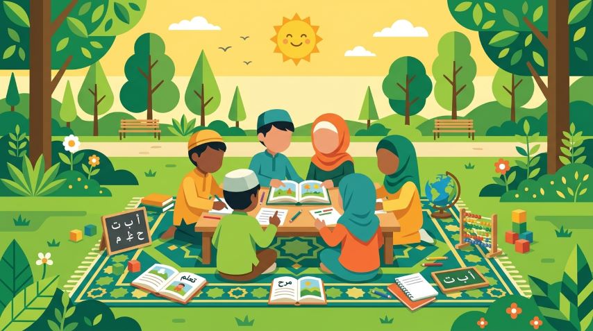 anak homeschooling bersosialisasi aktif di lingkungan komunitas belajar bersama