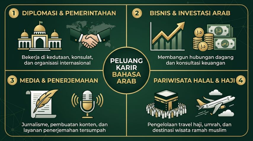 empat sektor karir profesional yang terbuka bagi penguasa bahasa arab indonesia