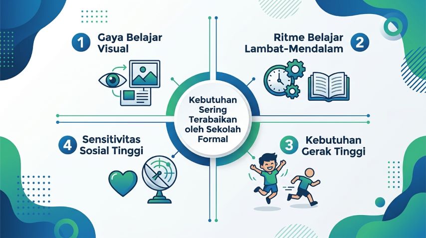 kebutuhan belajar khusus anak yang tidak terakomodasi sistem sekolah formal