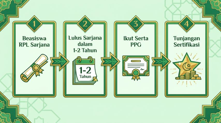 rantai manfaat beasiswa rpl guru 2026 dari s1 menuju ppg sertifikasi dan tunjangan