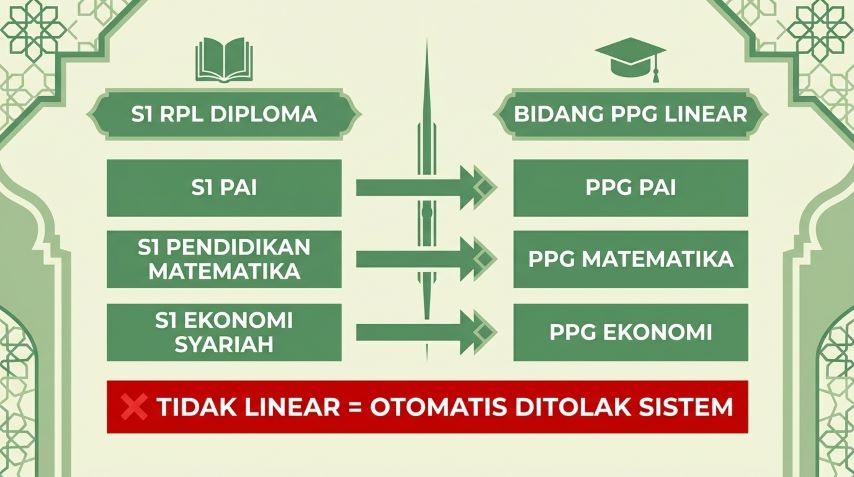 syarat linieritas ijazah s1 rpl dengan bidang studi ppg sertifikasi guru 2026