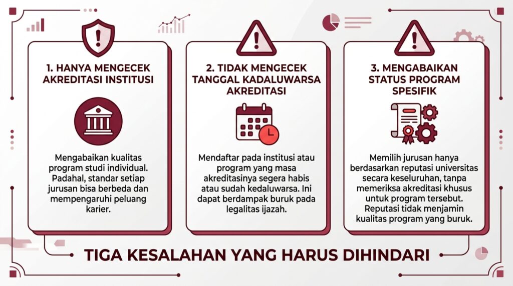 tiga kesalahan umum calon mahasiswa dalam memahami akreditasi kampus 2026