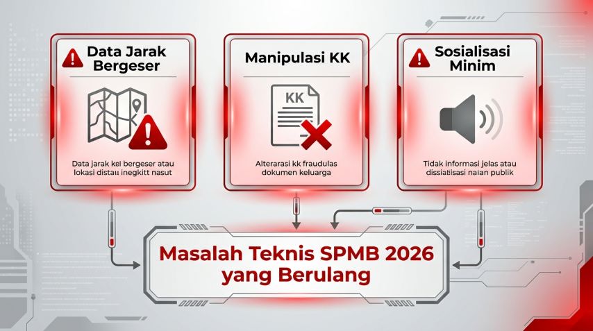 tiga masalah teknis pelaksanaan spmb 2026 yang memperparah ketidakpercayaan publik